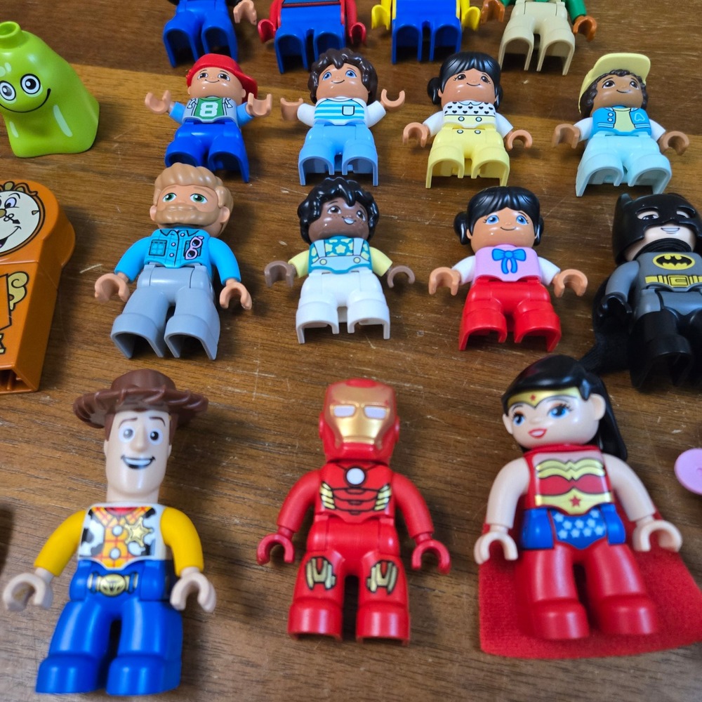 LEGO Duplo Minifigure Lot Woody Iron Man Wonder Woman Batman Olaf Disney
